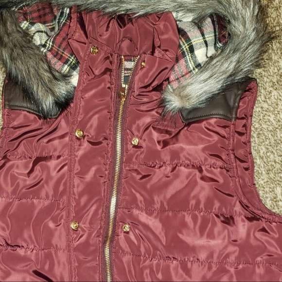 Ci Sono Nylon Puffer Vest with hood Size Small - Picture 4 of 7